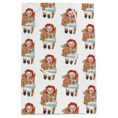 oude rag pop met teddy beer medium cadeauzakje (Voorkant)