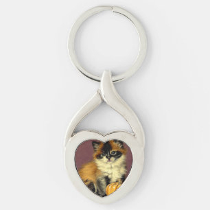 Oude-Ragdoll Halloween-kat Sleutelhanger