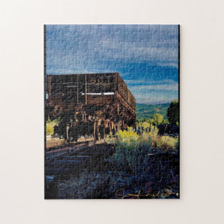 Oude railauto Puzzle Legpuzzel