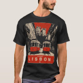 Oude rails: Lissabon in lijnen T-shirt (Voorkant)