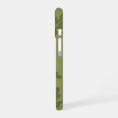 Oude Raketblad Patroon iPhone 16 Hoesje (Linkerkant)