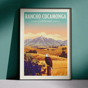 Oude Rancho Cucamonga Californië Poster