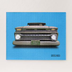 Oude  Rat Rod Pickup Truck Zombie Driver Legpuzzel