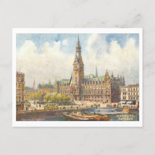 Oude Rathaus Hamburg Duitsland Briefkaart