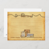 oude recept-kaart briefkaart (Voorkant / Achterkant)