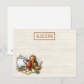 oude recepten briefkaart (Voorkant / Achterkant)