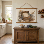 Oude Receptendoos Cottage Keuken Hangend Wandkleed