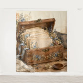 Oude Receptendoos Cottage Keuken Wandkleed (Voorkant)