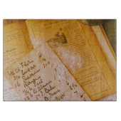 Oude receptenknipplank snijplank (Voorkant)