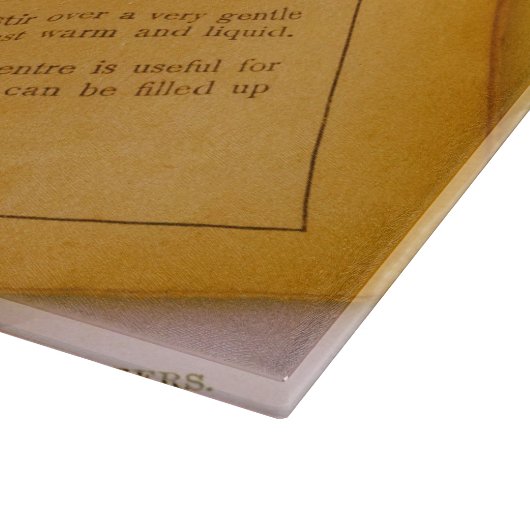 Oude receptenknipplank snijplank (Hoek)