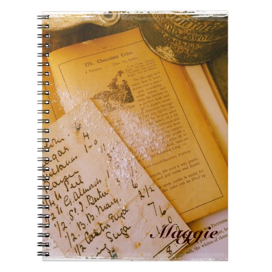 oude receptennotebook notitieboek (Voorkant)