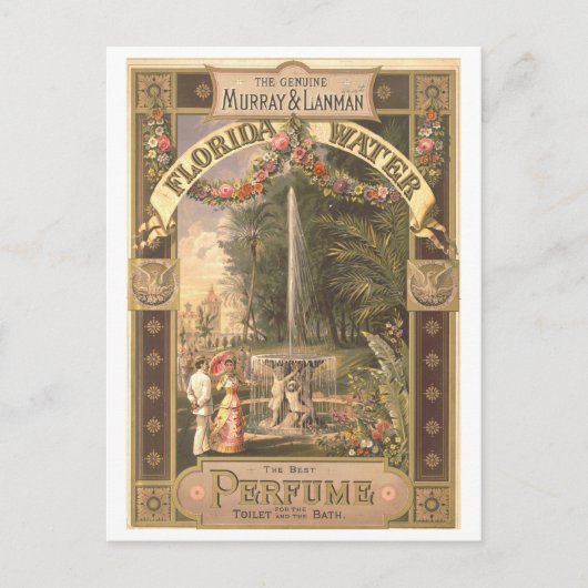 Oude reclame voor Florida Water Parfum Briefkaart (Voorkant)