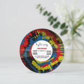 oude record verjaardagsuitnodiging save the date (Staand voorkant)