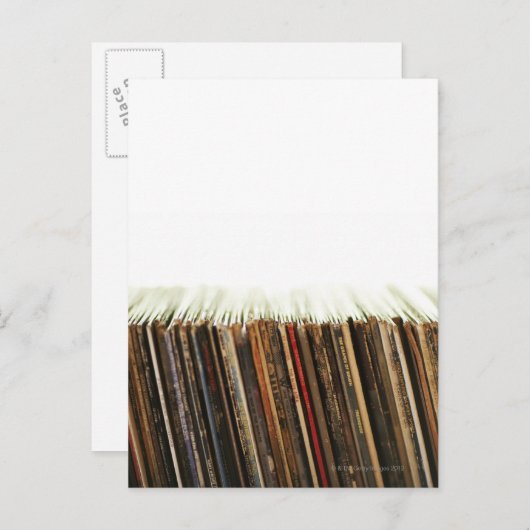 Oude records briefkaart (Voorkant / Achterkant)