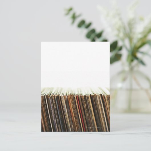 Oude records briefkaart (Staand voorkant)