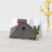 Oude "Red Barn Farage Note Cards" Kaart (Gele Bloem)