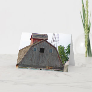 Oude "Red Barn Farage Note Cards" Kaart