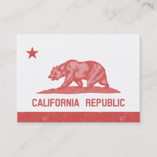 Oude Red Star en Stripe California Visitekaartje