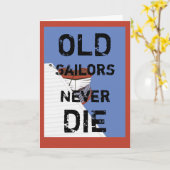 Oude redders sterven nooit Wenskaart Kaart (Gele Bloem)