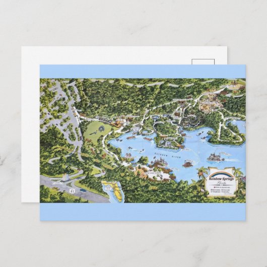 Oude Regenboogbron Florida  Briefkaart (Voorkant / Achterkant)