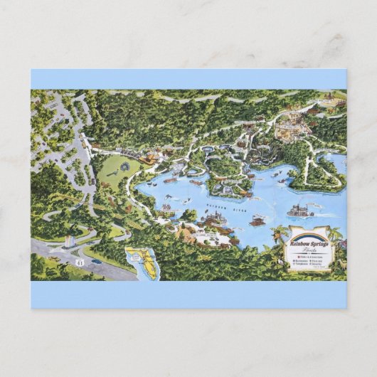 Oude Regenboogbron Florida  Briefkaart (Voorkant)