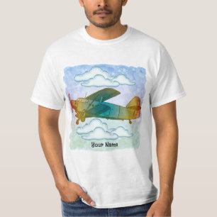 Oude Regenboogvliegtuig T-shirt