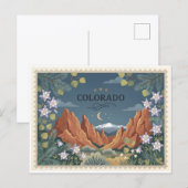 Oude Reis Colorado Staat Feestdagenkaart (Voorkant / Achterkant)