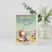 Oude reis Devon Engeland Engels Briefkaart (Staand voorkant)