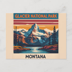 Oude Reis Glacier National Park Montana Briefkaart