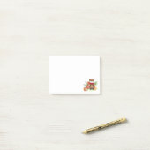 Oude Reis Lieve Beer Cartoon Avontuur Post-it® Notes (Op bureau)