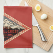 Oude reis, Mount Everest, Darjeeling India Theedoek (Quarter Fold)