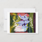 Oude reis naar Puerto Rico Tropisch aanpassen Bedankkaart (Voorkant)