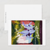 Oude reis naar Puerto Rico Tropisch aanpassen Bedankkaart (Voorkant / Achterkant)