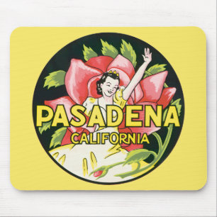 Oude Reis, Pasadena Californië, Dame en Roos Muismat