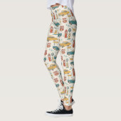 Oude Reis Route Patroon (1) Leggings (Links)