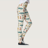 Oude Reis Route Patroon (1) Leggings (Rechts)