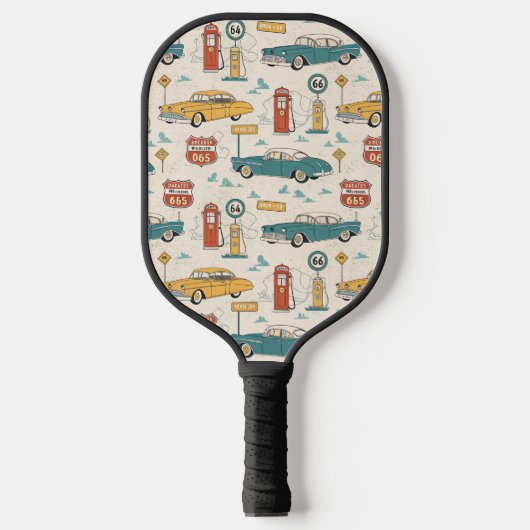 Oude Reis Route Patroon (1) Pickleball Paddle (Voorkant)