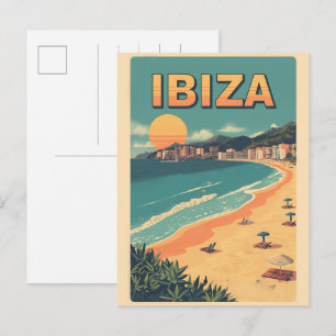 oude reis Spanje IBIZA Balearen cadeaus Briefkaart