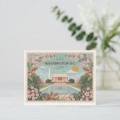 Oude Reis Washington DC Feestdagenkaart (Staand voorkant)