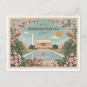 Oude Reis Washington DC Feestdagenkaart