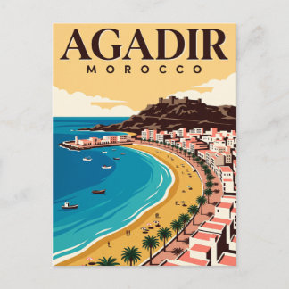 Oude Reisansichtkaart | Agadir Marokko Briefkaart