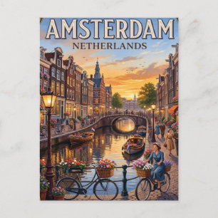 Oude Reisansichtkaart Amsterdam Briefkaart