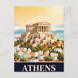 Oude Reisansichtkaart Athene Briefkaart