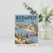 Oude Reisansichtkaart | Boedapest Briefkaart (Staand voorkant)