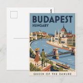 Oude Reisansichtkaart | Boedapest Briefkaart (Voorkant / Achterkant)
