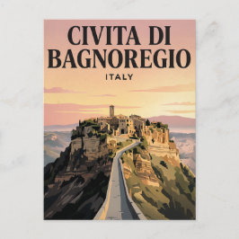 Oude Reisansichtkaart | Civita di Bagnoregio Briefkaart