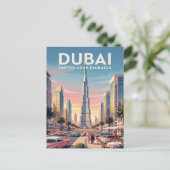 Oude Reisansichtkaart | Dubai Briefkaart (Staand voorkant)