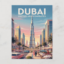 Oude Reisansichtkaart | Dubai