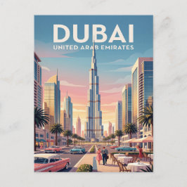 Oude Reisansichtkaart | Dubai Briefkaart