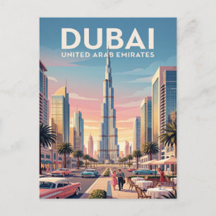 Oude Reisansichtkaart   Dubai Briefkaart